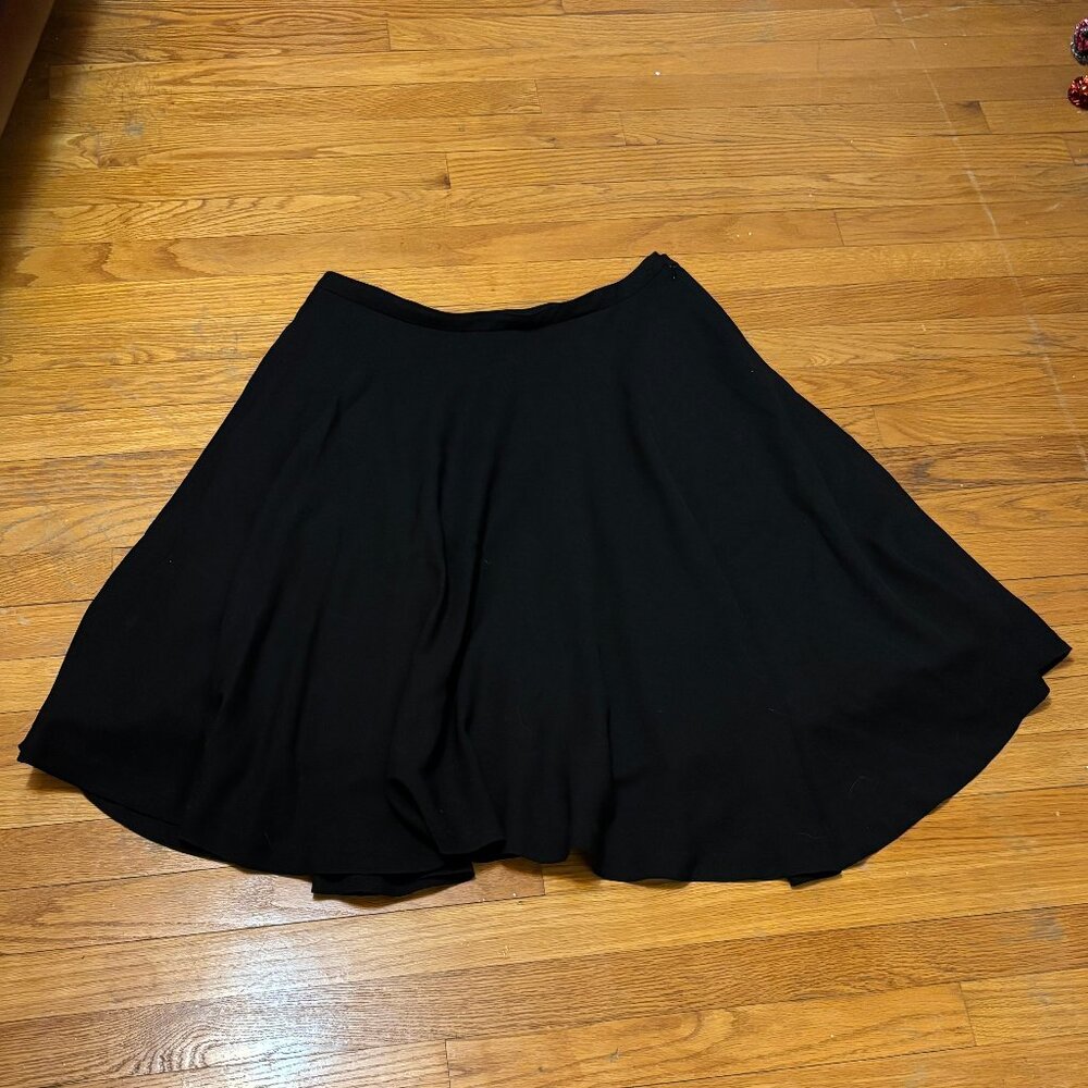 Anthropologie Vintage Elevenses Black 3 Layered A-Line Skirt Size 12